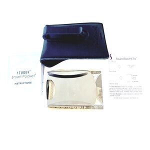 Storus Smart Pocket 2 Smart Money Clip Silver and Case